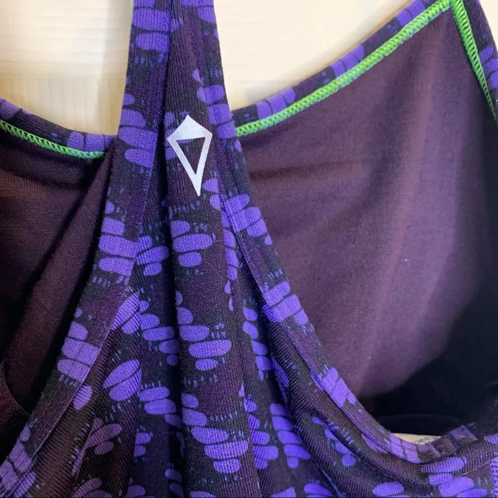Ivivva tank top purple and black size 12